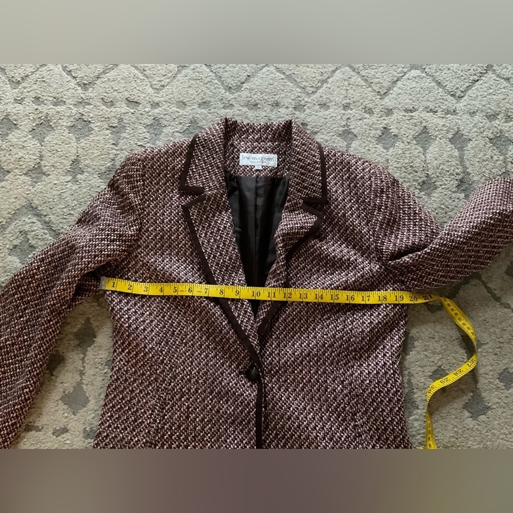 Lew Magran Elegant Tweed Women's Coat - Picture 10 of 10